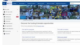 Lesson 9: Working with the EU Funding & Tenders Portal