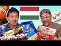 Japanese Guys Try Hungarian Snacks & Food