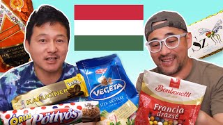 Japanese Guys Try Hungarian Snacks & Food