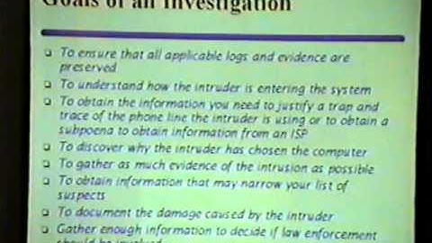 Black Hat USA 1999 - Introduction to Cyber Forensic Analysis