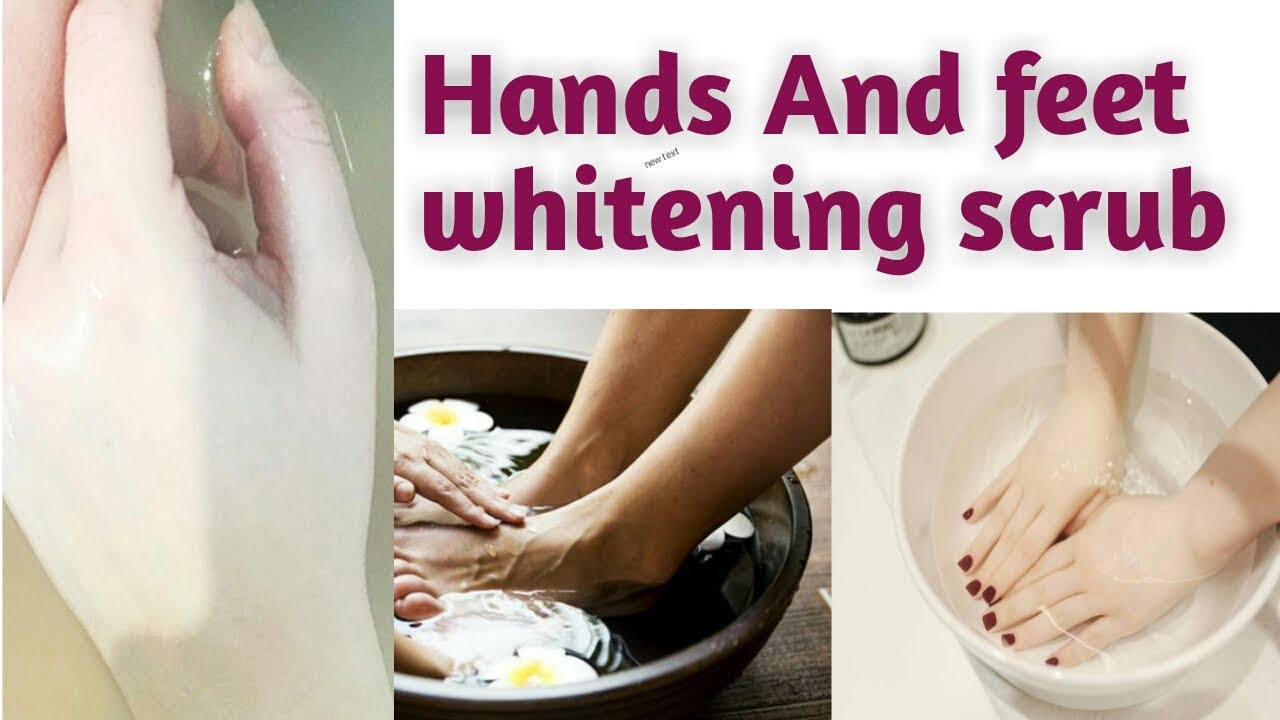Hands and Feet whitening scrub home made hands and feet scrub YouTube