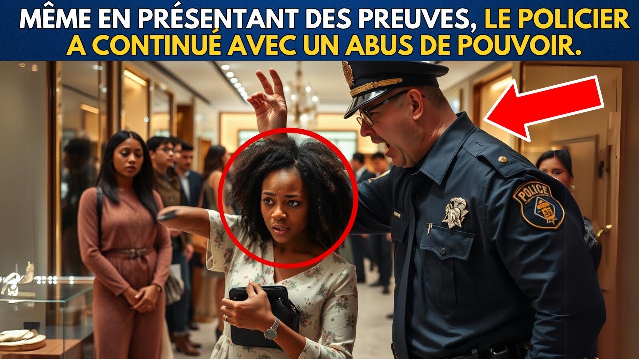 UNE JUGE NOIRE EST ACCUSÉE DE VOL PAR UN POLICIER BLANC, QUI MAINTIENT
