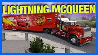 MACK TRUCK DELIVERS LIGHTNING MCQUEEN!! (American Truck Simulator) screenshot 5