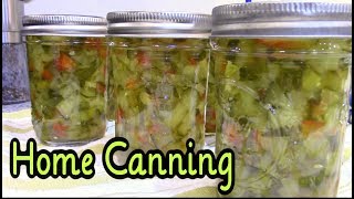 Home Canned Sweet Pickle Relish (Vlog Style)