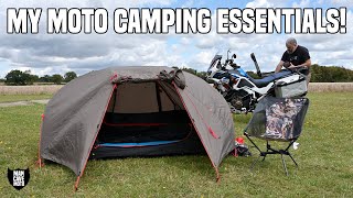 My Essential Moto Camping Kit  Packing light with Lone Rider, Zenbivy, Jetboil and more!