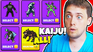 Kaiju Run - ALL KAIJU UNLOCK - MAX LEVEL