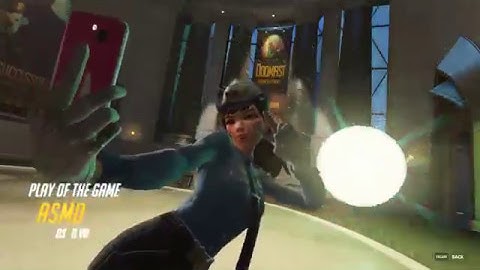 Overwatch - D.Va Ultimate POTG Sextuple Kill to win in overtime