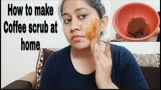 Make this coffee scrub for glowing & brightening skin, works for tanning also || Tanushi and family
