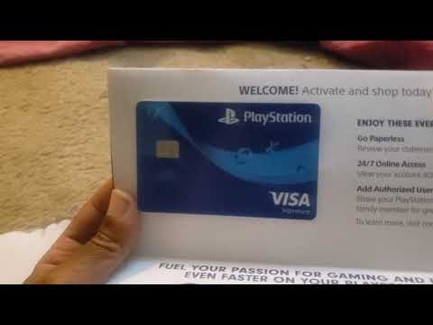 SONY PLAYSTATION VISA CREDIT CARD UNBOXING