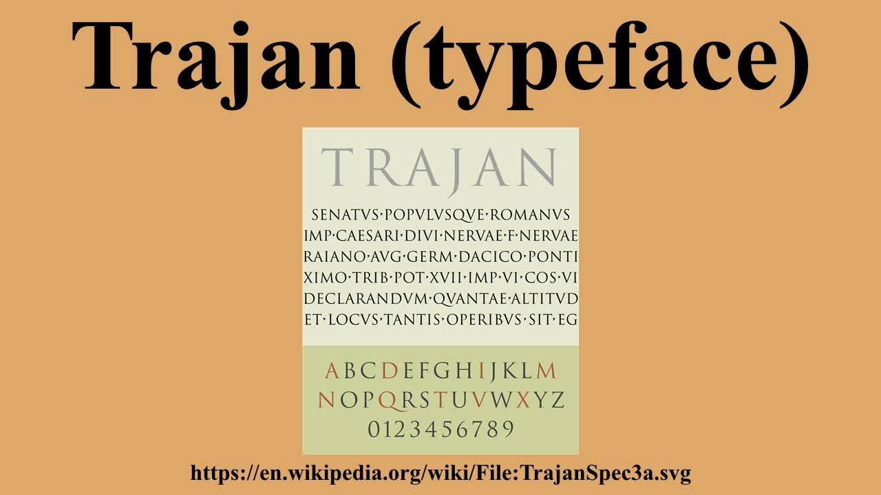 Trajan (typeface)