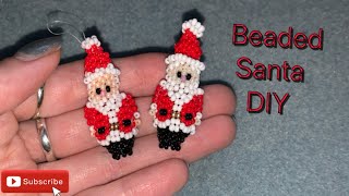 3D beaded Santa tutorial