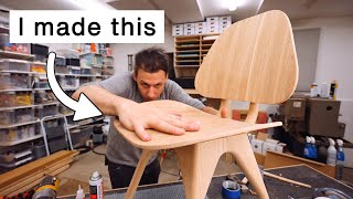 This chair was VERY hard to make
