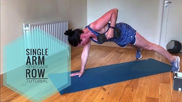 Single arm renegade rows tutorial