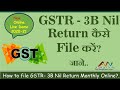 How to file GSTR- 3B Nil Return Monthly Online? ! जाने अपना GSTR-3B निल फाइल कैसे  करें? ! 20-21 AVN
