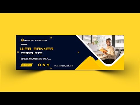 Professional Website Banner Design - Adobe Photoshop Tutorial