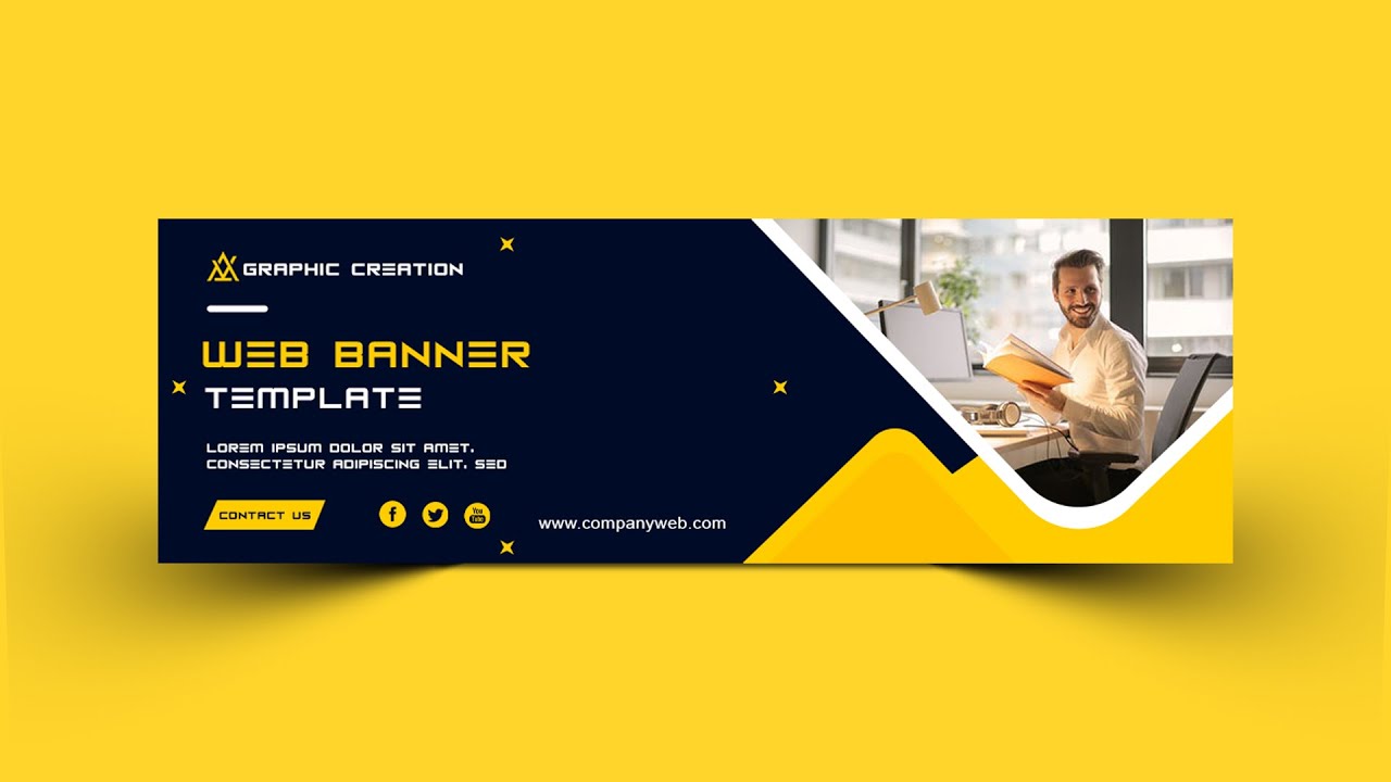 Professional Website Banner Design – Adobe Photoshop Tutorial