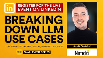 Breaking down LLM use cases with Jourik Ciesielski
