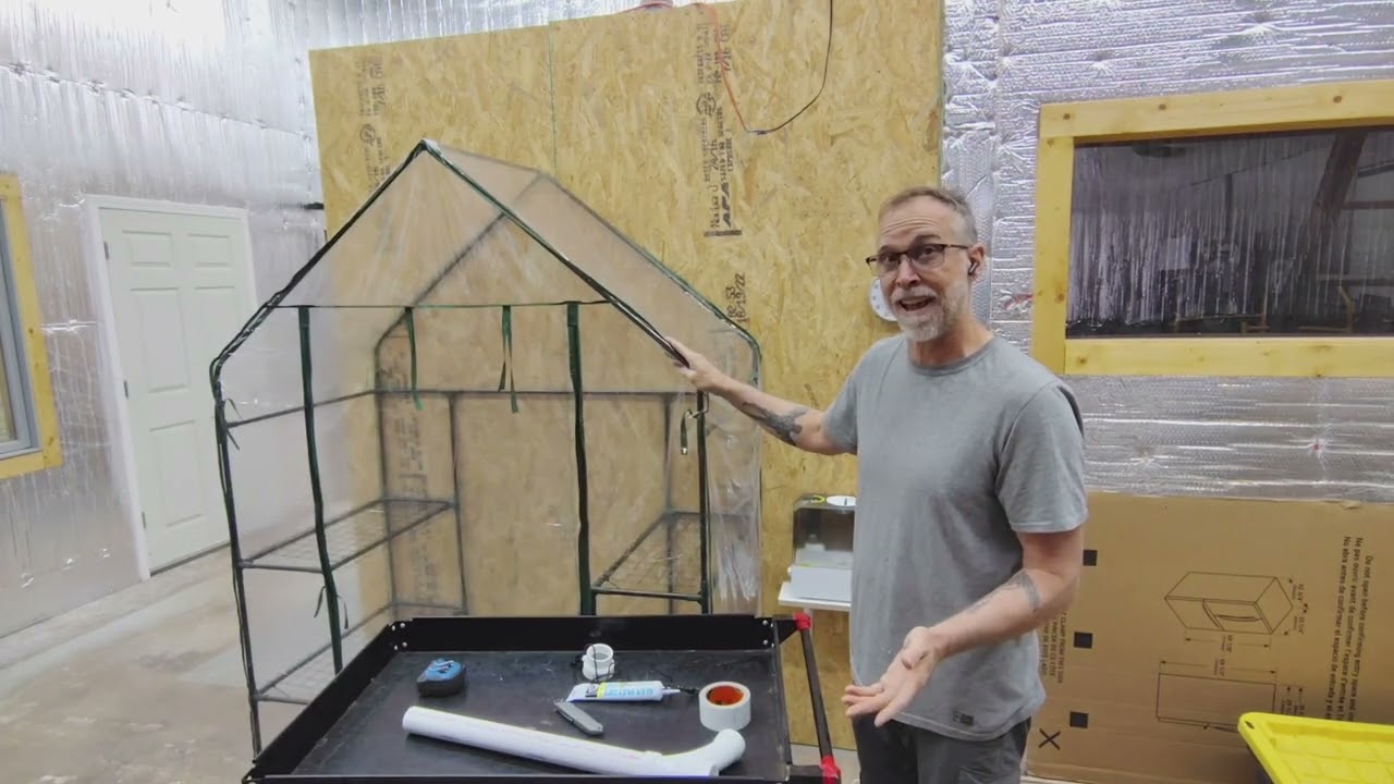 An easy, inexpensive mushroom grow tent (Martha tent) build, with no special tools needed.