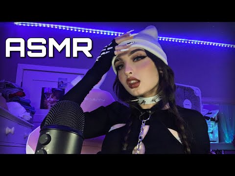 Comforting ASMR ( Fast & Aggressive Visuals, Positive Affirmations, Plucking, Mouth Sounds + )