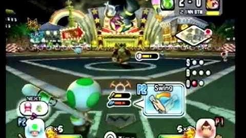 Mario Super Sluggers VS: Game 1 (2/2)