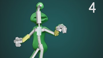 CGC Classic: Rigging an Alien (Blender 2.6) - Modeling and Animating an Alien Character Pt. 4