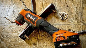 Ridgid Brushless oscillating tool vs. stubborn kitchen faucet