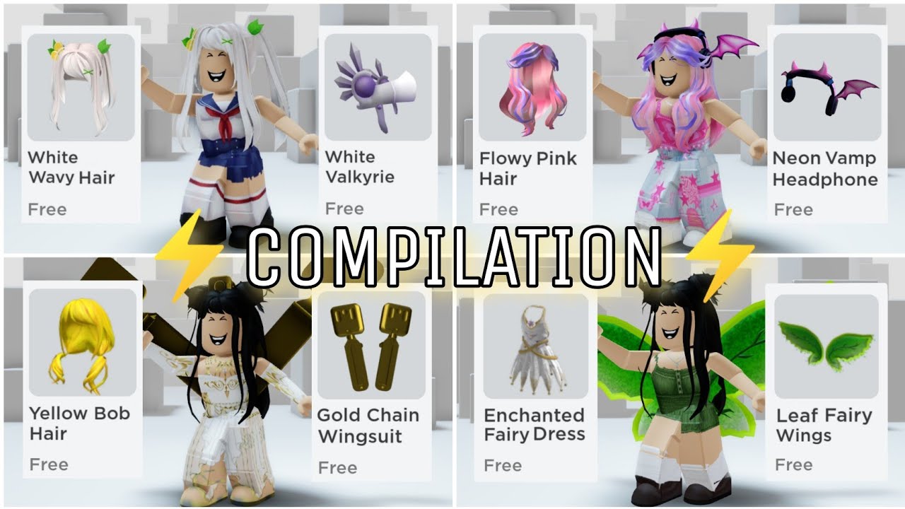 Roblox Free items 2023 🤩*COMPILATION*🥰 