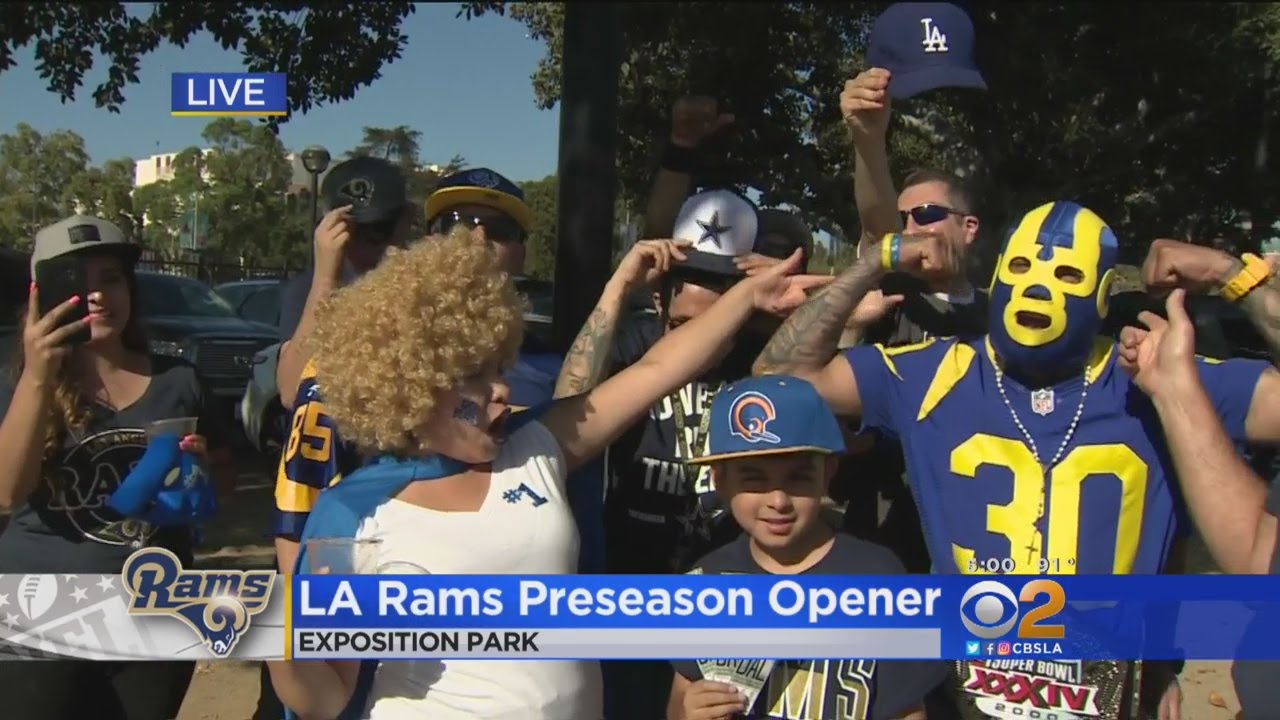 Thousands Tailgate Before Rams Preseason Opener YouTube