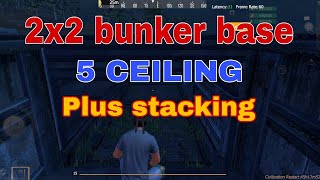 2x2 bunker design/ 5 ceiling+wall stacking #lios #ldrs #pvp #basedesign @ez_rox