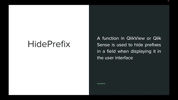How to hide fields in your data model with HidePrefix in Qlik?