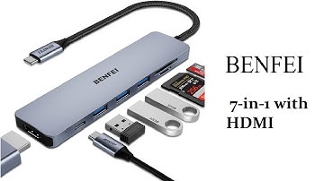 BENFEI USB C HUB 7-in-1 with HDMI