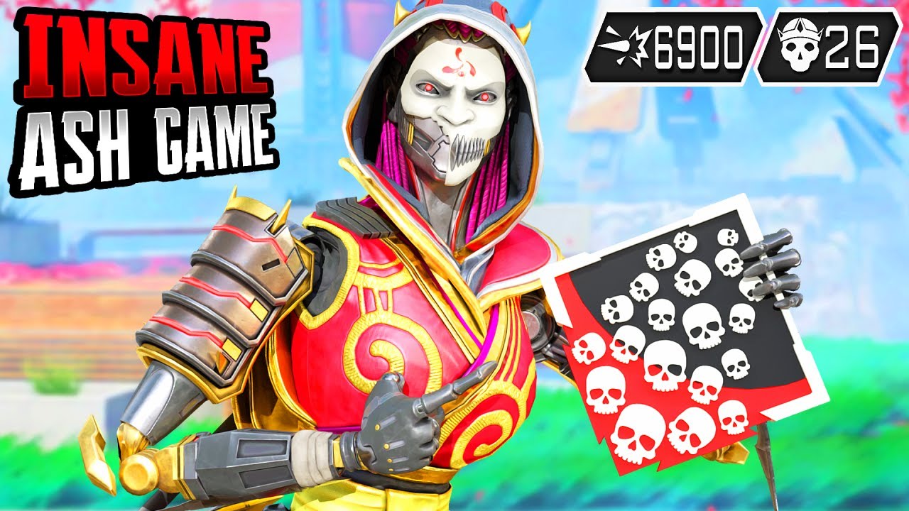 INSANE ASH 26 KILLS & 6900 DAMAGE GAME (Apex Legends Gameplay) - YouTube