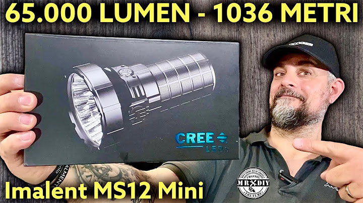 La torcia tattica più potente. Incredibile luminosità. 65.000 lumen 1036 metri. Imalent MS12 MINI