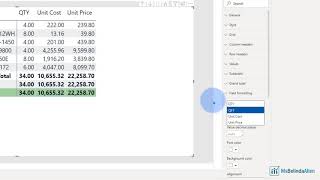 More Matrix (visual) formatting in Microsoft Power BI