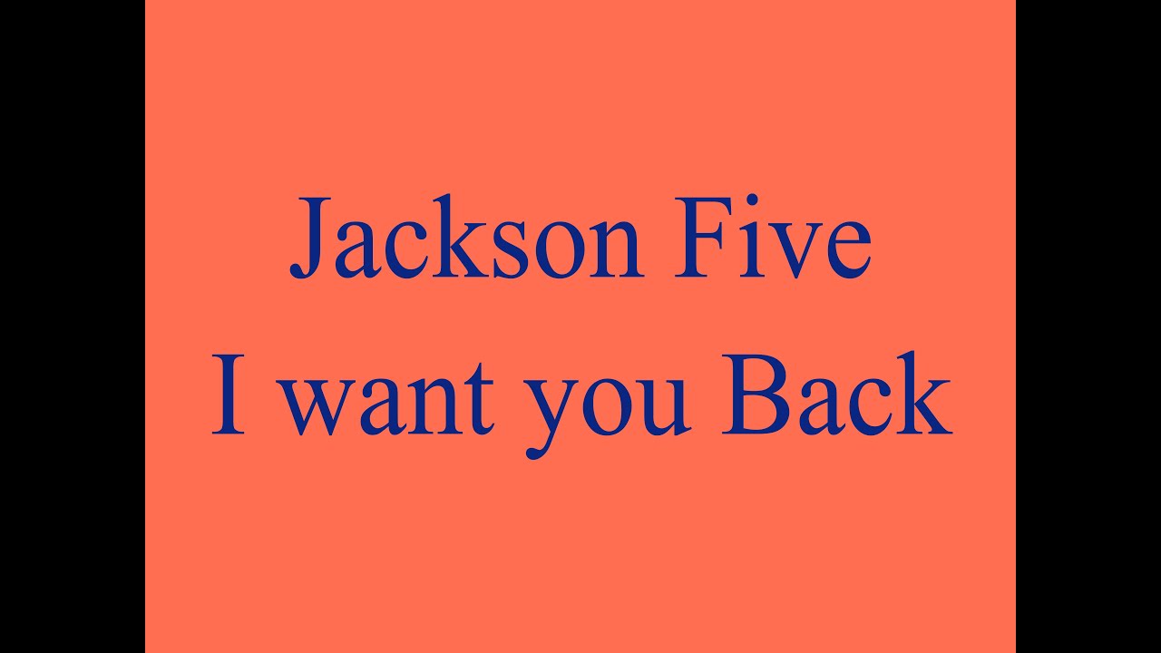 Jackson Five ♫ I want you back - YouTube