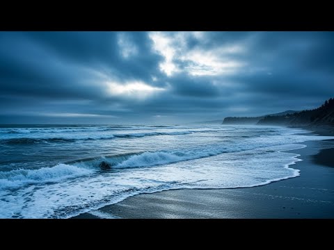 🌌 6 HOURS Night Beach Serenity – Relaxing Waves for Deep Calm and Mind Relaxation