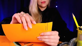 ASMR  BookKeeping ✍ Paper Sounds / Writing / Unintelligible Whisper / Listen while Study