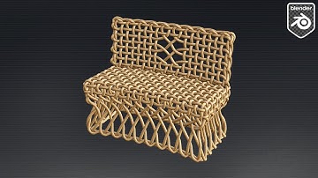 How to Model a Wicker Sofa in Blender