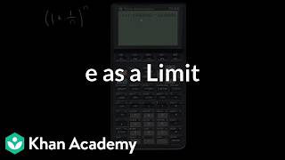 𝑒 as a limit | Grade 11 | Physics | NCERT | Khan Academy (IN accent)