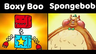 Boxy Boo but it's Spongebob cartoon Animation