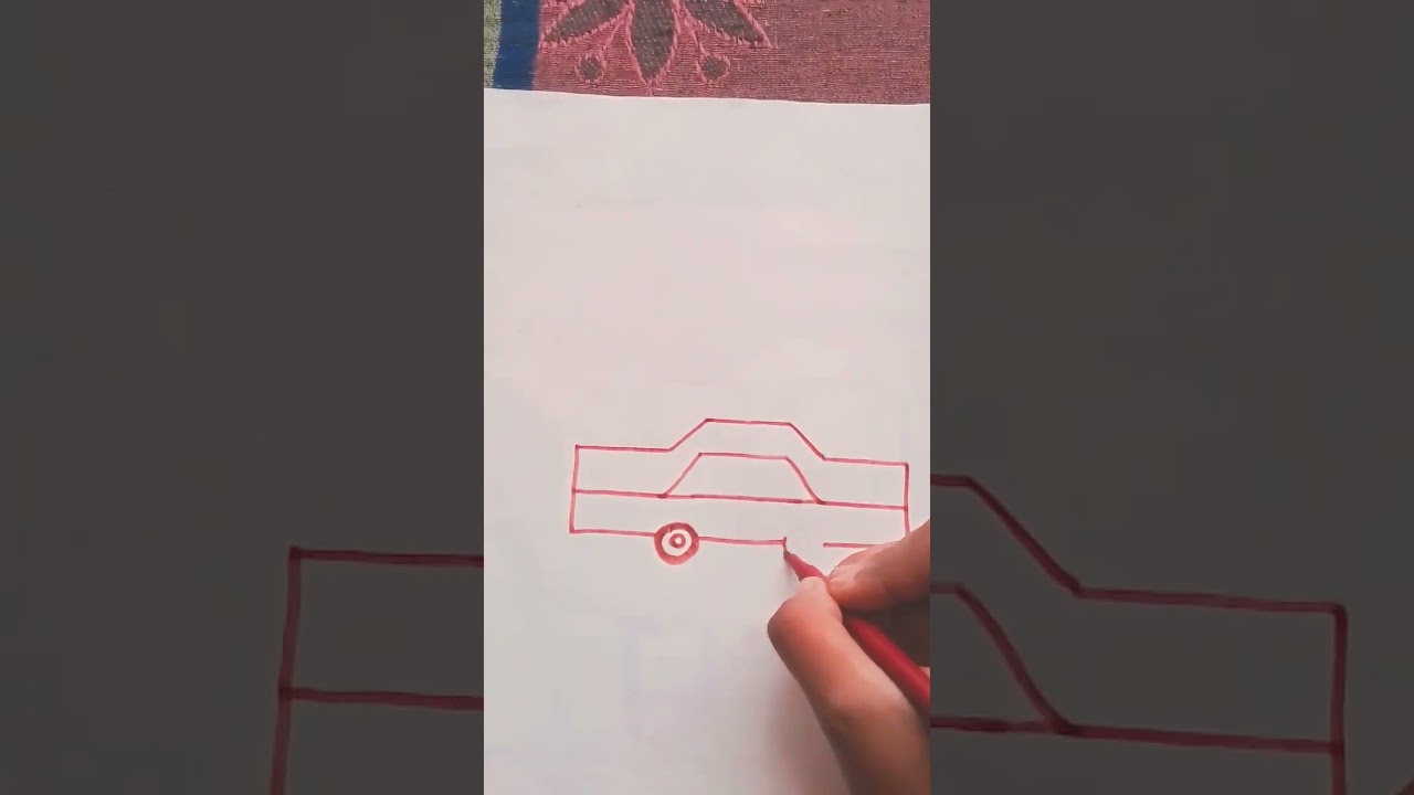 easy car drawing#