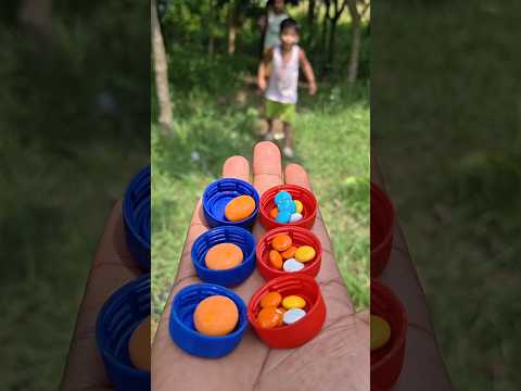 mentos Orange flavour candy and  chocolate gems candy 😋🌈🍊#shorts #viral