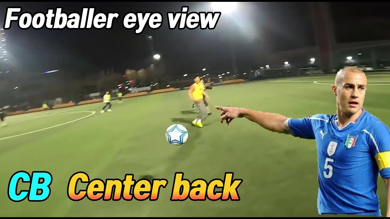 Center back Footballer eye view CB