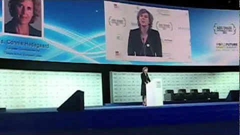 Connie Hedegaard Speech at Abu Dhabi Sustainability Week & Annual World Future Energy Summit (Intro)