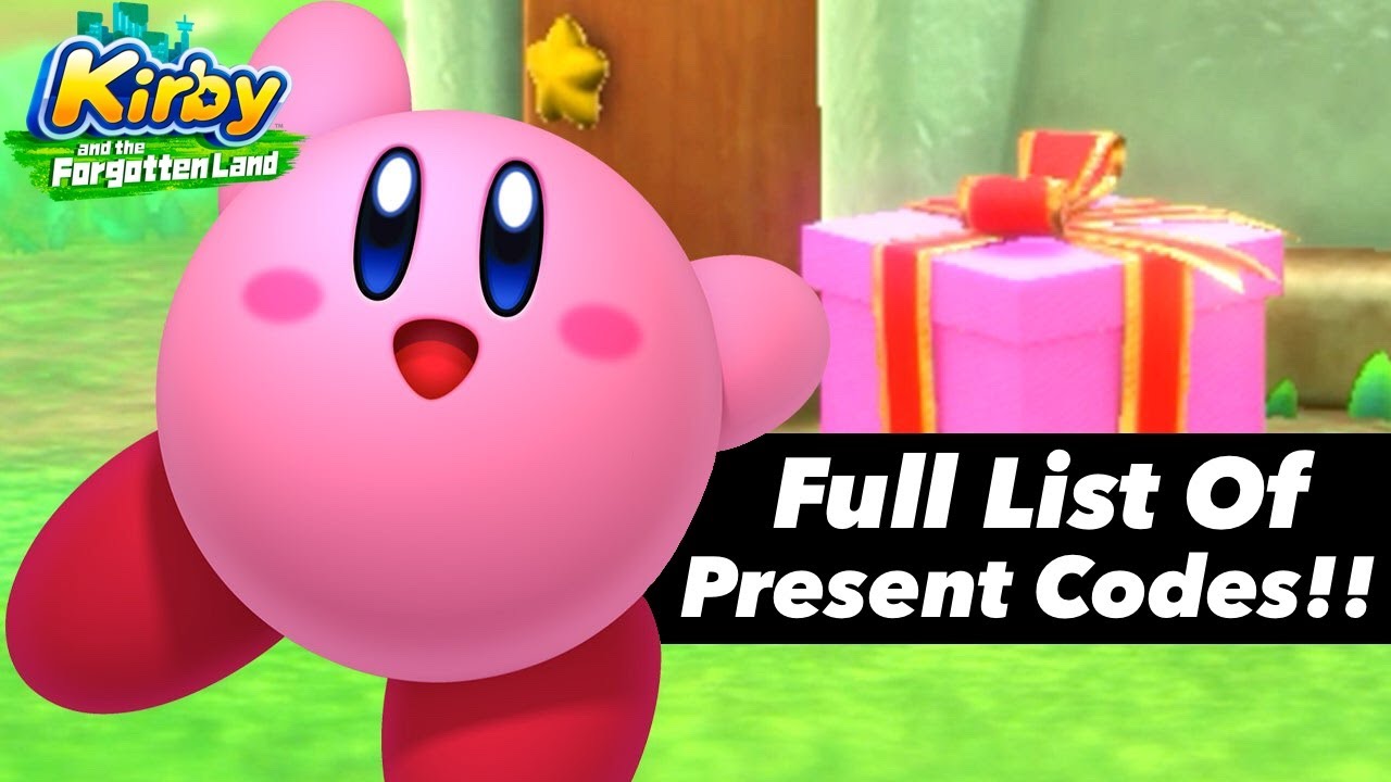 Kirby and the Forgotten Land - All Present Codes