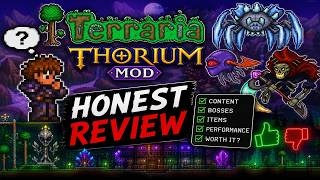 5 MIN HONEST REVIEW - MODDED TERRARIA (THORIUM MOD)