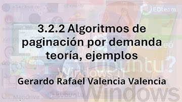 3.2.2 Algoritmos de paginación por demanda teoría, ejemplos