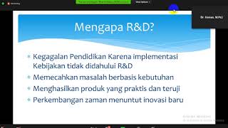 Webinar Penelitian Research and Development R&D
