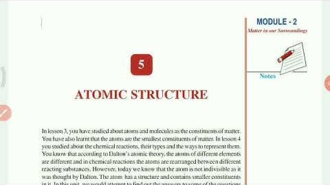 Atomic Structure |  NIOS science class X chapter 5 | Malayalam