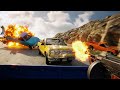 Downhill Racing In BeamNG Except We All Have Guns…